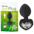 You2Toys - analplug - med hvid sten - sort