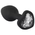 You2Toys - analplug - med hvid sten - sort