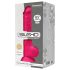 Silexd 9,5 - sugekop dildo med kugler - 24 cm (pink)