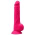 Silexd 9,5 - sugekop dildo med kugler - 24 cm (pink)