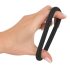 Black Velvet - Silikone penisring (sort) - 5cm