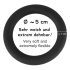 Black Velvet - Silikone penisring (sort) - 5cm