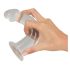 Crystal Clear - glans anale dildo sæt - 3 dele (gennemsigtig)
