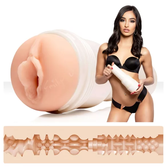 Fleshlight Emily Willis Squirt - realistisk kunstig vagina (naturel)