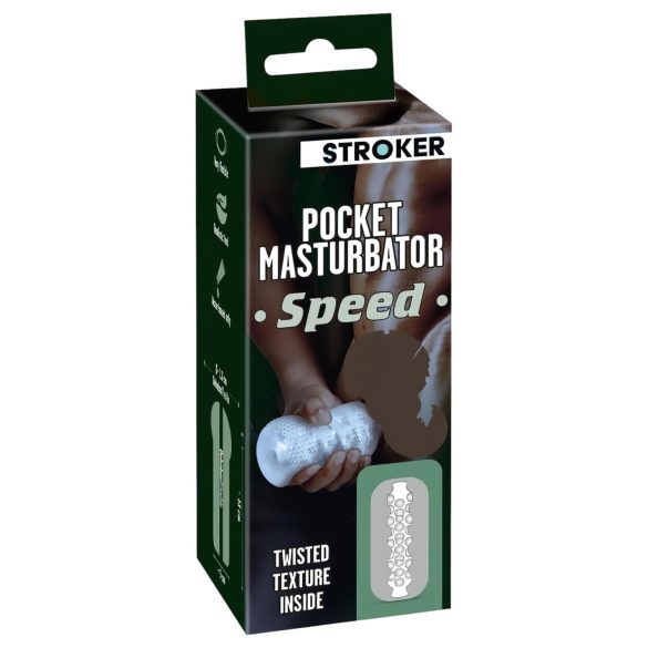 STROKER Speed - gennemsigtig onaniprodukt (mænd)