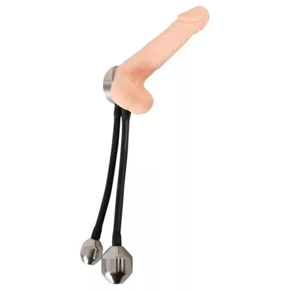 You2Toys - penisring med analvægt - sort