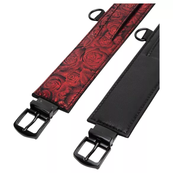 Fifty Shades - ankelmanchetter (sort-rød)