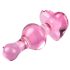 Icicles No. 75 - Hjerteformet, glas anal plug (pink)