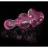 Icicles No. 75 - Hjerteformet, glas anal plug (pink)