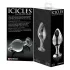 Icicles No. 25 - analplug - konisk form - glas - gennemsigtig