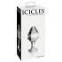Icicles No. 25 - kegleformet glas anal plug (gennemsigtig)