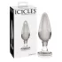 Icicles No. 26 - analplug i glas - konisk - gennemsigtig
