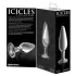 Icicles No. 26 - analplug i glas - konisk - gennemsigtig