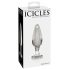 Icicles No. 26 - Transparent glas anal plug i kegleform