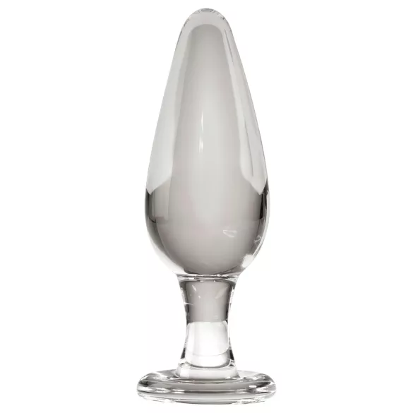Icicles No. 26 - analplug i glas - konisk - gennemsigtig