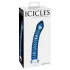 Icicles No. 29 - spiral glasdildo - penisformet - blå