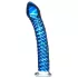 Icicles No. 29 - spiral glasdildo - penisformet - blå