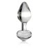 Icicles No. 44 - konisk glas anal plug (gennemsigtig)