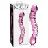 Icicles No. 55 - dobbeltender dildo - G-punkt - glas - pink