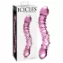 Icicles No. 55 - dobbeltender dildo - G-punkt - glas - pink