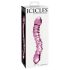 Icicles No. 55 - Dobbeltsidet G-punkt glasdildo (pink)