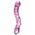 Icicles No. 55 - Dobbeltsidet G-punkt glasdildo (pink)
