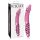Icicles No. 57 - Dobbeltsidet glasdildo med penisform (pink)