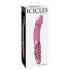 Icicles No. 57 - Dobbeltsidet glasdildo med penisform (pink)