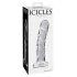 Icicles No. 62 - glasdildo med penisform - gennemsigtig