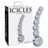 Icicles No. 66 - buet, kugleformet glasdildo (gennemsigtig)