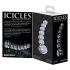Icicles No. 66 - buet, kugleformet glasdildo (gennemsigtig)