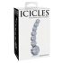 Icicles No. 66 - buet, kugleformet glasdildo (gennemsigtig)