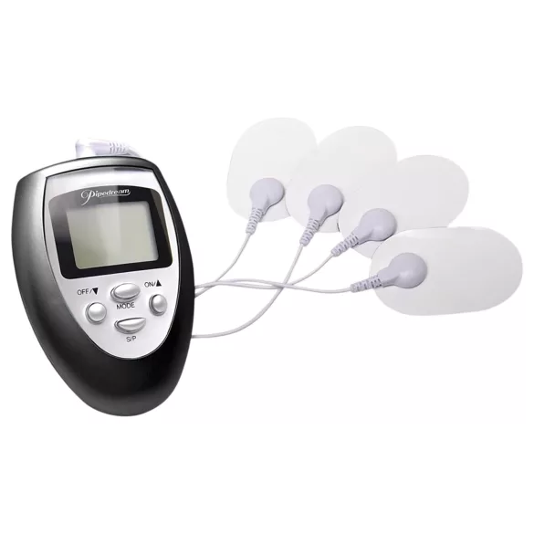 Fetish - brystvorte- og klitorisstimulator med elektro - hvid