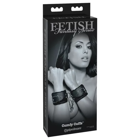 Fetish - håndjern - blød polstring - sort