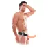 Pipedream - Fetish Strap-On 8 - påspændt, hul vibrator (naturel)