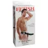 Pipedream Fetish Strap-On 8 - påspændt, hul vibrator (sort)