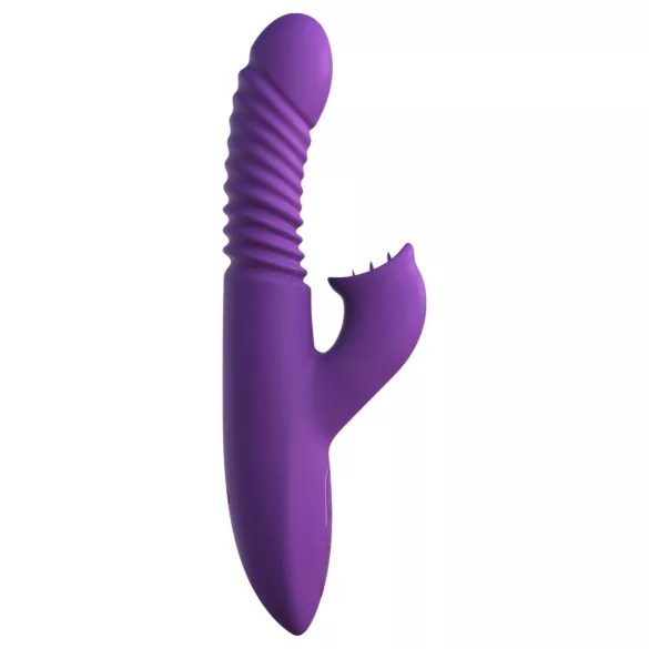 Fantasy For Her - 3-i-1 stødende vibrator med varmefunktion (lilla)