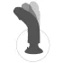 King Cock - dildo med vibrator - bøjeligt med sugekop 26cm - natur