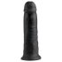 King Cock 10 - sugekop dildo (25 cm) - sort