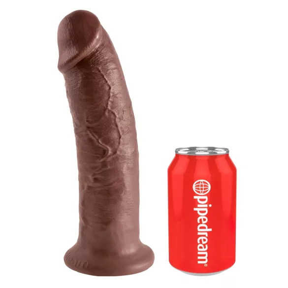 King Cock - dildo med sugekop - 25 cm - brun