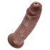King Cock 10 - stor sugekop-dildo (25cm) - brun
