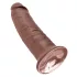 King Cock - dildo med sugekop - 25 cm - brun