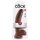 King Cock 9 - Stor sugekop-dildo med testikler (23 cm) - brun