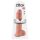 King Cock 11 - sugekopdildo med testikler (28 cm) - naturlig