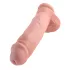 King Cock - dildo med sugekop og testikler - 28cm - natur