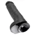 King Cock - dildo med testikler og sugekop - 28cm - sort