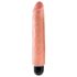 King Cock 10 Stiffy - vandtæt, naturtro vibrator (25 cm) - naturlig