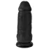 King Cock - dildo med sugekop og testikler - 23cm - sort