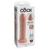 King Cock 7 - naturtro dildo (18 cm) - naturlig