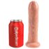 King Cock 7 - naturtro dildo (18 cm) - naturlig